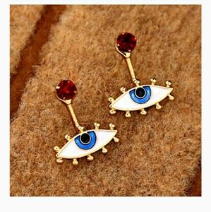 NWT - Evil Eye w/ Red Stud Earrings MUSSt BUNDLE